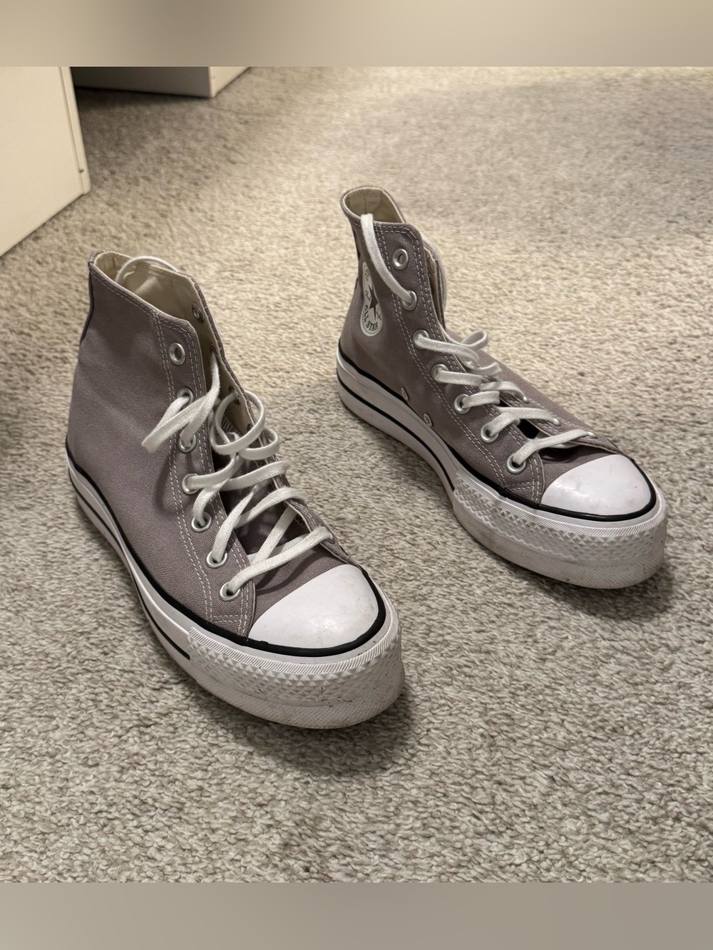 Converse Chuck Taylor All Star Lift Platform High Vapor Mauve Grey Women’s 7